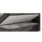 Ensemble boxspring complet tête de lit + sommiers + matelas + surmatelas BORIS de VENESETTI - tissu luxe gris foncé - 160x200 cm