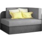 Canapé convertible 2 places moderne en tissu Gris clair / Gris foncé, coffre, ROSEN Canapé convertible 2 places moderne en tissu Gris clair / Gris foncé, coffre, ROSEN