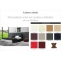 Lit design en cuir italien de luxe VERDI, personnalisé, 160x200