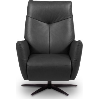 Fauteuil relax électrique en 100% tout cuir épais luxe italien
