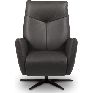 Fauteuil relax électrique en 100% tout cuir épais luxe italien