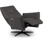 Fauteuil relax électrique en 100% tout cuir épais luxe italien, couleur stone, CLAUDIO, 2 moteurs Fauteuil relax électrique en 100% tout cuir épais luxe italien, couleur stone, CLAUDIO, 2 moteurs