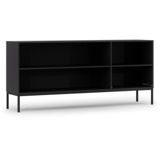 Très jolie commode de dimensions 180x40x80 cm, noir mat - Lancaster