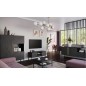 Très jolie commode de dimensions 180x40x80 cm, noir mat - Lancaster