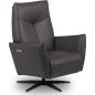 Fauteuil relax électrique en 100% tout cuir épais luxe italien, couleur stone, CLAUDIO, 2 moteurs Fauteuil relax électrique en 100% tout cuir épais luxe italien, couleur stone, CLAUDIO, 2 moteurs