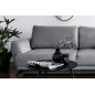 Canapé 3/4 places convertible - gris foncé foncé - en tissu velours de qualité luxe, MEGANE