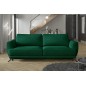 Canapé 3/4 places convertible - vert - en tissu velours de qualité luxe, MEGANE