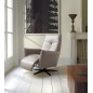 Fauteuil relax électrique en 100% tout cuir épais luxe italien, gris, CLAUDIO, 2 moteurs Fauteuil relax électrique en 100% tout cuir épais luxe italien, gris, CLAUDIO, 2 moteurs