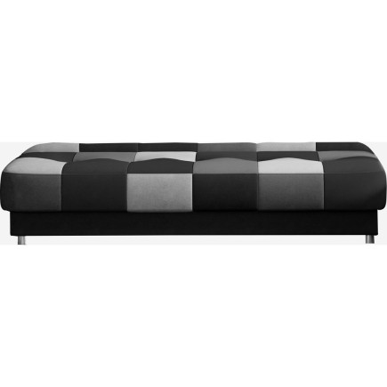 Canapé 3 places convertible - multicolore - gris et noir en tissu de belle qualité, CAYENNE