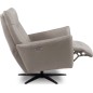 Fauteuil relax électrique en 100% tout cuir épais luxe italien, gris, CLAUDIO, 2 moteurs Fauteuil relax électrique en 100% tout cuir épais luxe italien, gris, CLAUDIO, 2 moteurs