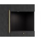 Buffet haut de la collection Lancaster, 120x150x40 cm, noir mat