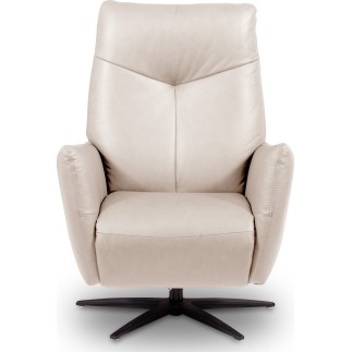 Fauteuil relax électrique en 100% tout cuir épais luxe italien