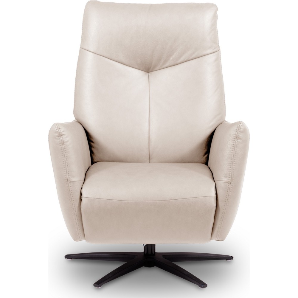 Fauteuil relax électrique en 100% tout cuir épais luxe italien, couleur ice, CLAUDIO, 2 moteurs Fauteuil relax électrique en 100% tout cuir épais luxe italien, couleur ice, CLAUDIO, 2 moteurs