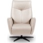 Fauteuil relax électrique en 100% tout cuir épais luxe italien, couleur ice, CLAUDIO, 2 moteurs Fauteuil relax électrique en 100% tout cuir épais luxe italien, couleur ice, CLAUDIO, 2 moteurs