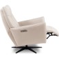Fauteuil relax électrique en 100% tout cuir épais luxe italien, couleur ice, CLAUDIO, 2 moteurs Fauteuil relax électrique en 100% tout cuir épais luxe italien, couleur ice, CLAUDIO, 2 moteurs