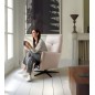 Fauteuil relax électrique en 100% tout cuir épais luxe italien, couleur ice, CLAUDIO, 2 moteurs Fauteuil relax électrique en 100% tout cuir épais luxe italien, couleur ice, CLAUDIO, 2 moteurs
