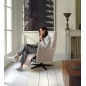 Fauteuil relax électrique en 100% tout cuir épais luxe italien, couleur ice, CLAUDIO, 2 moteurs Fauteuil relax électrique en 100% tout cuir épais luxe italien, couleur ice, CLAUDIO, 2 moteurs