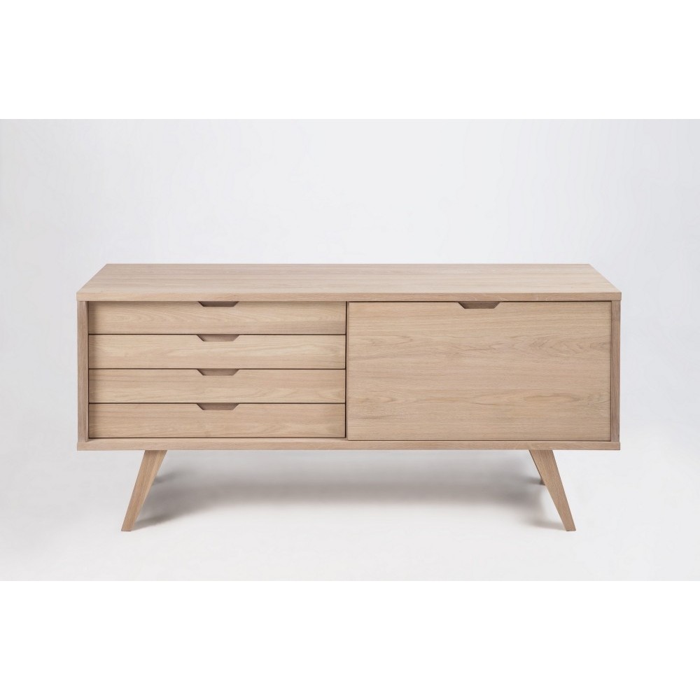 Buffet design en bois de qualité ISTEN, Bois clair