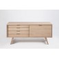 Buffet design en bois de qualité ISTEN, Bois clair