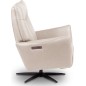Fauteuil relax électrique en 100% tout cuir épais luxe italien, couleur ice, CLAUDIO, 2 moteurs Fauteuil relax électrique en 100% tout cuir épais luxe italien, couleur ice, CLAUDIO, 2 moteurs