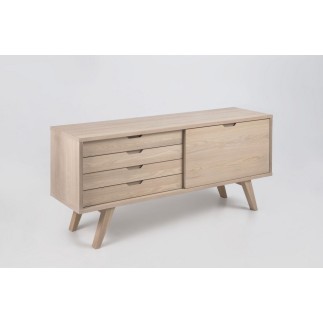 Buffet design en bois de qualité ISTEN, Bois clair
