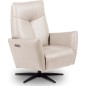 Fauteuil relax électrique en 100% tout cuir épais luxe italien, couleur ice, CLAUDIO, 2 moteurs Fauteuil relax électrique en 100% tout cuir épais luxe italien, couleur ice, CLAUDIO, 2 moteurs