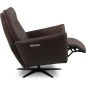 Fauteuil relax électrique en 100% tout cuir épais luxe italien, chocolat, CLAUDIO, 2 moteurs Fauteuil relax électrique en 100% tout cuir épais luxe italien, chocolat, CLAUDIO, 2 moteurs