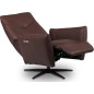 Fauteuil relax électrique en 100% tout cuir épais luxe italien, chocolat, CLAUDIO, 2 moteurs Fauteuil relax électrique en 100% tout cuir épais luxe italien, chocolat, CLAUDIO, 2 moteurs