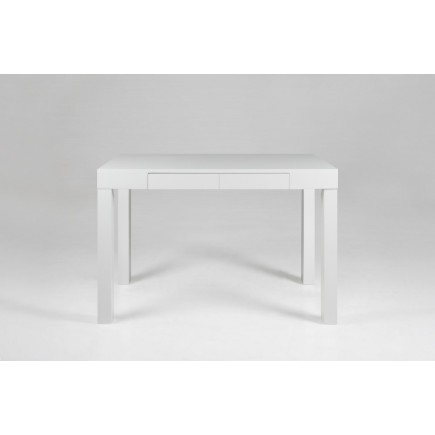 Bureau design nordique en bois lacqué ANFA, blanc