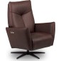 Fauteuil relax électrique en 100% tout cuir épais luxe italien, chocolat, CLAUDIO, 2 moteurs Fauteuil relax électrique en 100% tout cuir épais luxe italien, chocolat, CLAUDIO, 2 moteurs