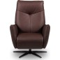 Fauteuil relax électrique en 100% tout cuir épais luxe italien, chocolat, CLAUDIO, 2 moteurs Fauteuil relax électrique en 100% tout cuir épais luxe italien, chocolat, CLAUDIO, 2 moteurs