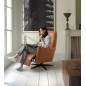 Fauteuil relax électrique en 100% tout cuir épais luxe italien, cognac, CLAUDIO, 2 moteurs Fauteuil relax électrique en 100% tout cuir épais luxe italien, cognac, CLAUDIO, 2 moteurs