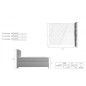 Ensemble boxspring complet tête de lit + sommiers + matelas + surmatelas BASSANO - en simili cuir beige - 140x200 cm