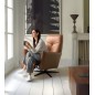 Fauteuil relax électrique en 100% tout cuir épais luxe italien, cognac, CLAUDIO, 2 moteurs Fauteuil relax électrique en 100% tout cuir épais luxe italien, cognac, CLAUDIO, 2 moteurs