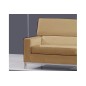 Fauteuil 1 place en cuir italien XENIA, beige