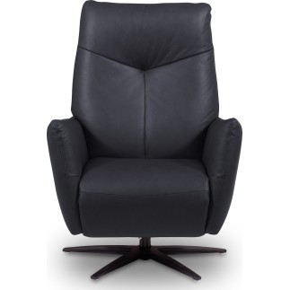 Fauteuil relax électrique en 100% tout cuir épais luxe italien