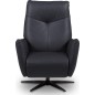 Fauteuil relax électrique en 100% tout cuir épais luxe italien, bleu, CLAUDIO, 2 moteurs Fauteuil relax électrique en 100% tout cuir épais luxe italien, bleu, CLAUDIO, 2 moteurs