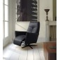 Fauteuil relax électrique en 100% tout cuir épais luxe italien, bleu, CLAUDIO, 2 moteurs Fauteuil relax électrique en 100% tout cuir épais luxe italien, bleu, CLAUDIO, 2 moteurs