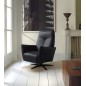 Fauteuil relax électrique en 100% tout cuir épais luxe italien, bleu, CLAUDIO, 2 moteurs Fauteuil relax électrique en 100% tout cuir épais luxe italien, bleu, CLAUDIO, 2 moteurs