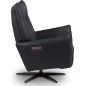 Fauteuil relax électrique en 100% tout cuir épais luxe italien, bleu, CLAUDIO, 2 moteurs Fauteuil relax électrique en 100% tout cuir épais luxe italien, bleu, CLAUDIO, 2 moteurs