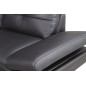 Canapé d'angle en cuir buffle italien de luxe 6/7 places BELLALIGNA, noir, angle droit Canapé d'angle en cuir buffle italien de luxe 6/7 places BELLALIGNA, noir, angle droit