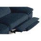 Canapé d'angle avec relax électrique tissu bouclette sensation velours, 5/6 places SINATRA, bleu foncé, angle droit Canapé d'angle avec relax électrique tissu bouclette sensation velours, 5/6 places SINATRA, bleu foncé, angle droit