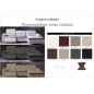 Canapé d'angle relax en cuir buffle italien de luxe FUNRELAX, couleurs personnalisées, angle droit, 5 places