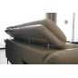 Canapé d'angle en cuir buffle italien de luxe 6/7 places LORENZO, beige, angle droit