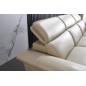 Canapé d'angle en cuir buffle italien de luxe 6/7 places LORENZO, beige, angle droit