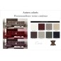 Canapé d'angle en cuir buffle italien de luxe 6/7 places MATTEO, couleur personnalisée, angle gauche