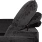 Canapé d'angle avec relax électrique tissu bouclette sensation velours, 5/6 places SINATRA, noir anthracite, angle gauche Canapé d'angle avec relax électrique tissu bouclette sensation velours, 5/6 places SINATRA, noir anthracite, angle gauche