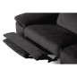 Canapé d'angle avec relax électrique tissu bouclette sensation velours, 5/6 places SINATRA, noir anthracite, angle gauche Canapé d'angle avec relax électrique tissu bouclette sensation velours, 5/6 places SINATRA, noir anthracite, angle gauche