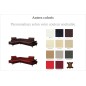 Canapé d'angle en cuir italien 6 places BERTONI, couleur personnalisé, angle gauche