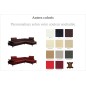 Canapé d'angle en cuir italien 6 places BERTONI, couleur personnalisé, angle droit